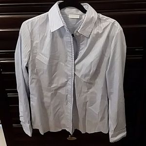 New York and Company ruffle button down